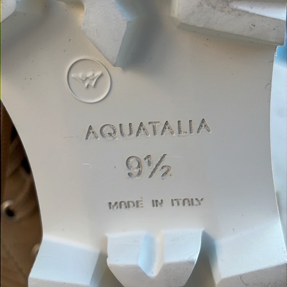 AQUATALIA Myla Corduroy / Leather Suede Combat Boots - Size 9.5 - Picture 12 of 13